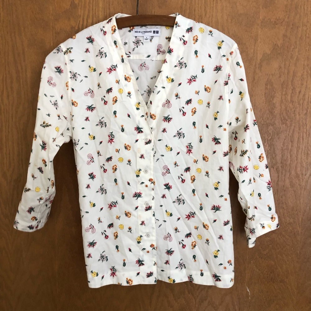 Floral Shirt with Cream Base from Paris France